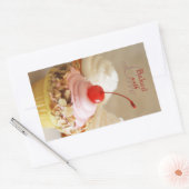 Cherry Cupcake Backkleber Rechteckiger Aufkleber (Umschlag)