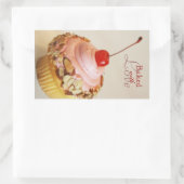 Cherry Cupcake Backkleber Rechteckiger Aufkleber (Tasche)