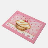 Cherry Cupcake Doormat Fußmatte (Schrägansicht)