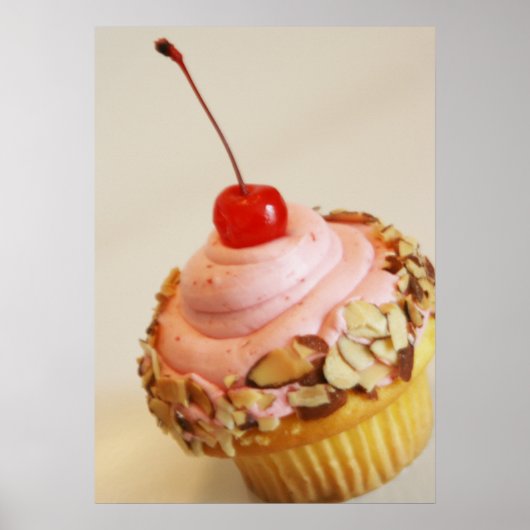 Cherry Cupcake Food Poster (Vorne)