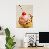 Cherry Cupcake Food Poster (Heimbüro)