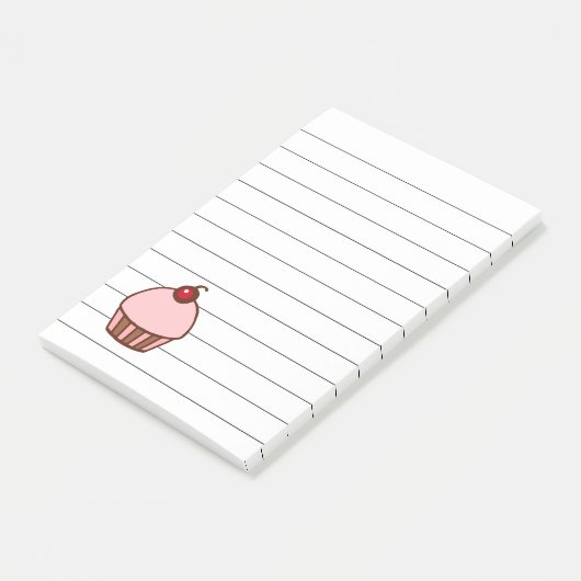 Cherry Cupcake Kitchen Post It Notes Geschenk Post-it Klebezettel (angewinkelt)