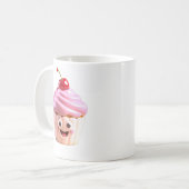 Cherry Cupcake Süsse Kaffeetasse (Vorderseite Links)