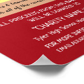 Cherry Cupcake, Wohltätigkeit Bake Sale-Event-Werb Poster (Ecke)