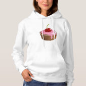 Cherry Cupcake Womens Hoodie (Vorderseite)
