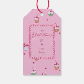 Cherry Cupcakes & Love Hearts – Valentine Dessert Geschenkanhänger (Rückseite)