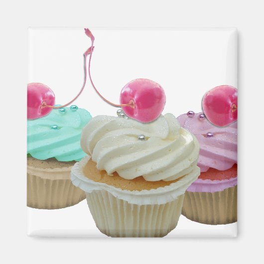 Cherry cupcakes magnet (Vorne)