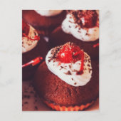 Cherry Cupcakes Postkarte (Vorderseite)