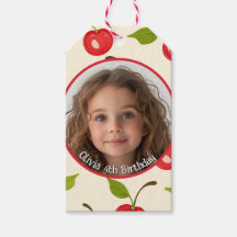 Cherry Custom Foto and name Paper Plate