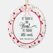 Cherry Custom Teacher Appreciation Gift Christmas Keramik Ornament (Links)