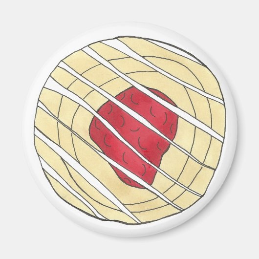 Cherry Danish Viennoiserie Konditorei Koch Bäckere Magnet (Vorne)