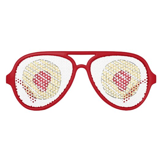 Cherry Danish Viennoiserie Konditorei Koch Bäckere Partybrille (Vorderseite)