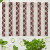 Cherry Delight Kariert Stripes Geschirrtuch (Gefaltet)
