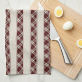Cherry Delight Kariert Stripes Geschirrtuch (Viertel Falte)