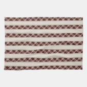 Cherry Delight Kariert Stripes Geschirrtuch (Horizontal)