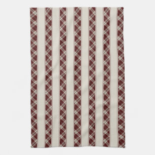 Cherry Delight Kariert Stripes Geschirrtuch