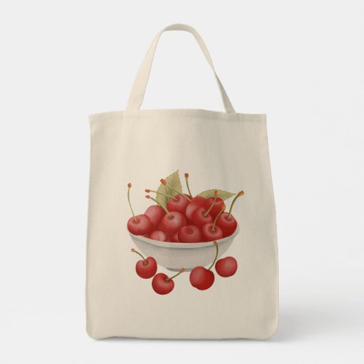 Cherry Delight Lebensmittelgeschäft Tasche (Rückseite)