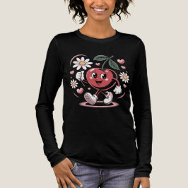 Cherry Delight Mascot - Retro Cherry Character Tri-Blend Shirt