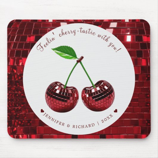 Cherry Delight Valentine's Day Mouse Pad Mousepad (Vorne)