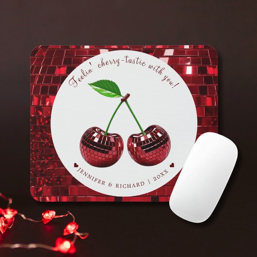 Cherry Delight Valentine's Day Mouse Pad Mousepad