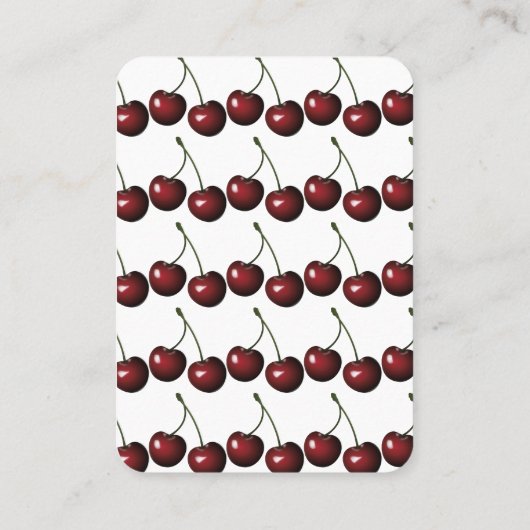 Cherry Design Berry First Birthday Handout Tickets (Rückseite)