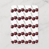 Cherry Design Berry First Birthday Handout Tickets (Rückseite)