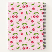 Cherry Disco Ball-Muster Notizblock (Rückseite)