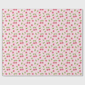Cherry Disco Ball Pattern Geschenkpapier (Flach)