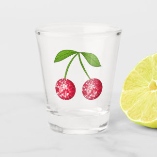 Cherry Disco Ball Shot Glass Schnapsglas