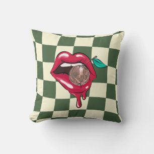 Cherry Disco Ball Trendy Funky Indie Room Decke Kissen