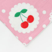 Cherry Dot Pattern - Retro Fruit Gift & Decke (Ecke)