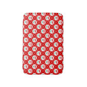 Cherry Dot Pattern - Retro Fruit Gift & Decke Badematte (Vorderseite Vertikal)