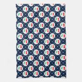 Cherry Dot Pattern - Retro Fruit Gift & Decke Geschirrtuch (Vertikal)