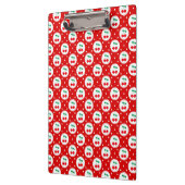 Cherry Dot Pattern - Retro Fruit Gift & Decke Klemmbrett (Links)