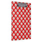 Cherry Dot Pattern - Retro Fruit Gift & Decke Klemmbrett (Rechts)