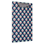 Cherry Dot Pattern - Retro Fruit Gift & Decke Klemmbrett (Rechts)