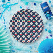 Cherry Dot Pattern - Retro Fruit Gift & Decke Pappteller (Party)