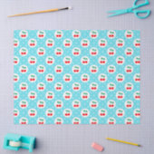 Cherry Dot Pattern - Retro Fruit Gift & Decke Seidenpapier (Basteln)
