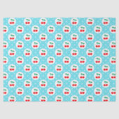 Cherry Dot Pattern - Retro Fruit Gift & Decke Seidenpapier (Vorderseite)