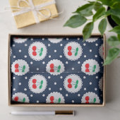 Cherry Dot Pattern - Retro Fruit Gift & Decke Seidenpapier (Geschenk)