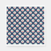 Cherry Dot Pattern - Retro Fruit Gift & Decke Serviette (Vorderseite)