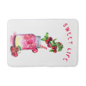 Cherry Drink Bath Mat - Benutzerdefinierter Text Badematte (Vorderseite)