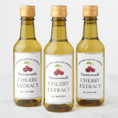 Cherry Extract Label Weinetikett (Flaschen)