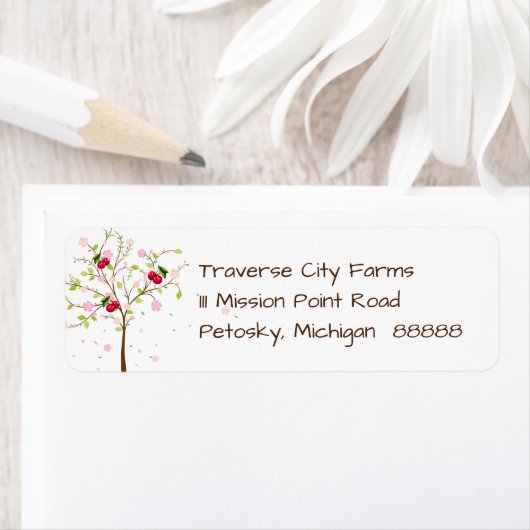 Cherry Farm Address Label (Insitu)