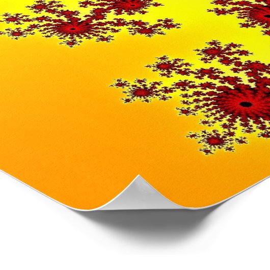 Cherry Firework Burst Poster (Ecke)