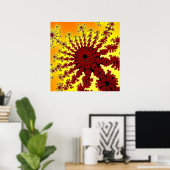 Cherry Firework Burst Poster (Heimbüro)