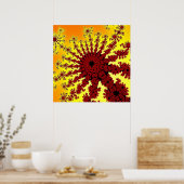 Cherry Firework Burst Poster (Küche)