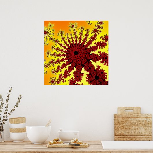 Cherry Firework Burst Poster (Küche)