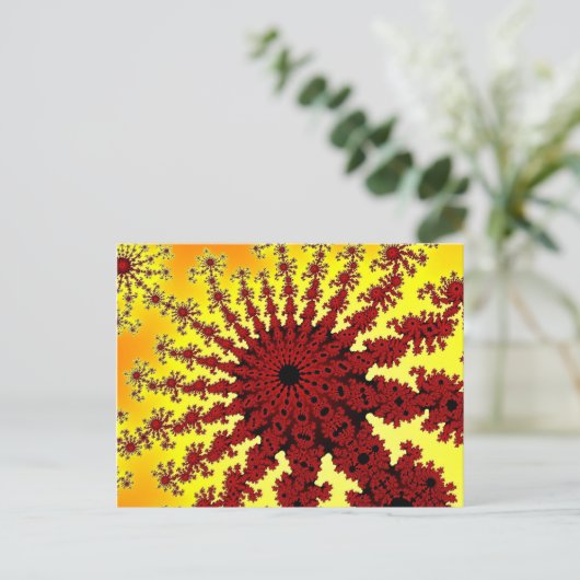 Cherry Firework Burst Postkarten (Stehend Vorderseite)
