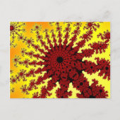 Cherry Firework Burst Postkarten (Vorderseite)